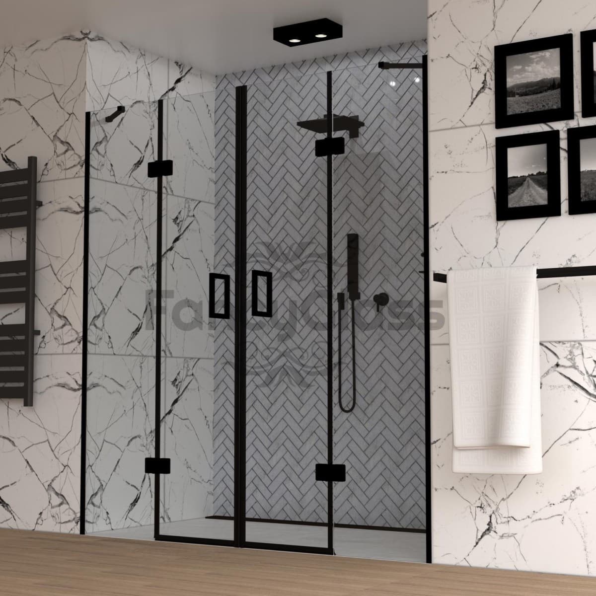 Drzwi wnękowe czteroczęściowe