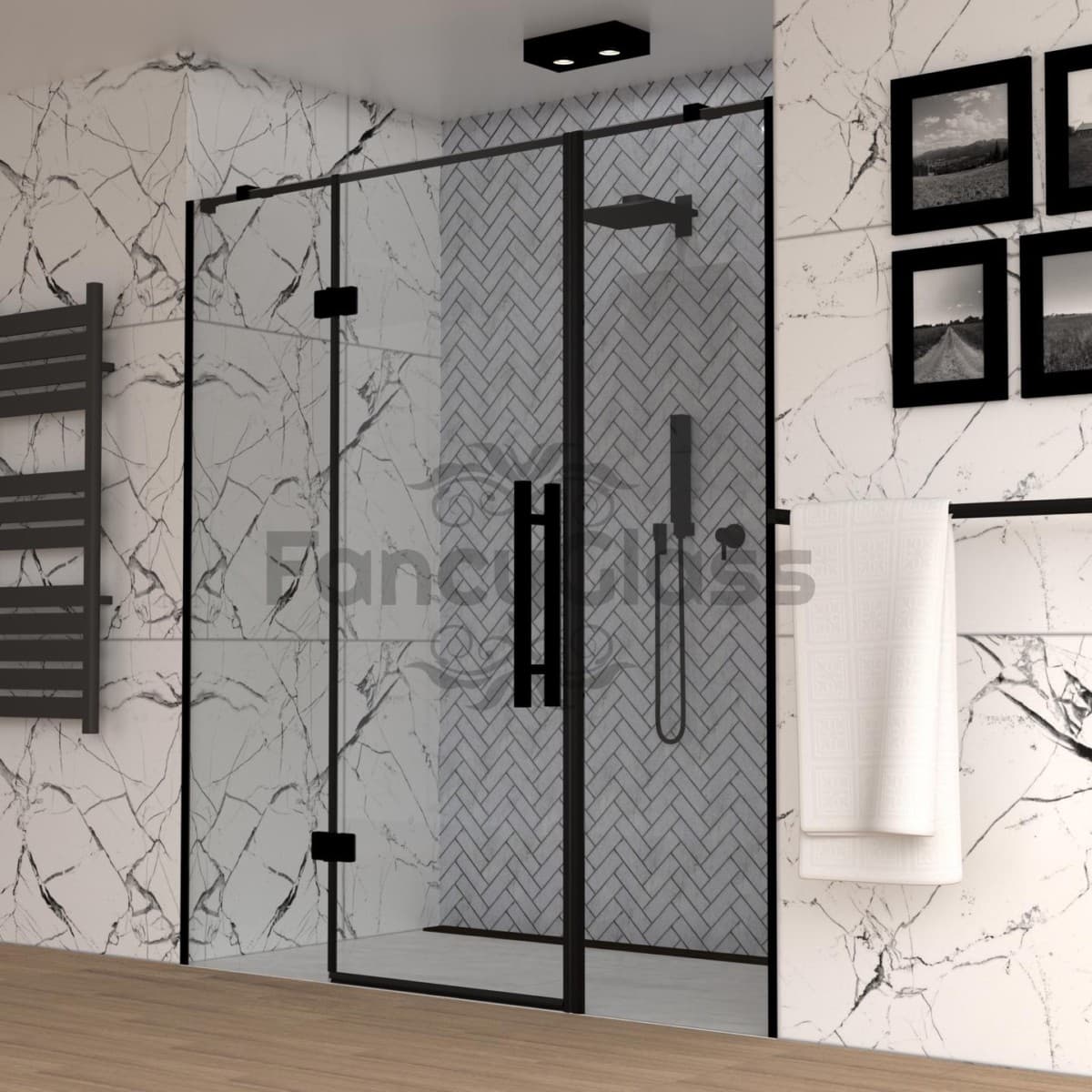 Drzwi wnękowe trzyczęściowe